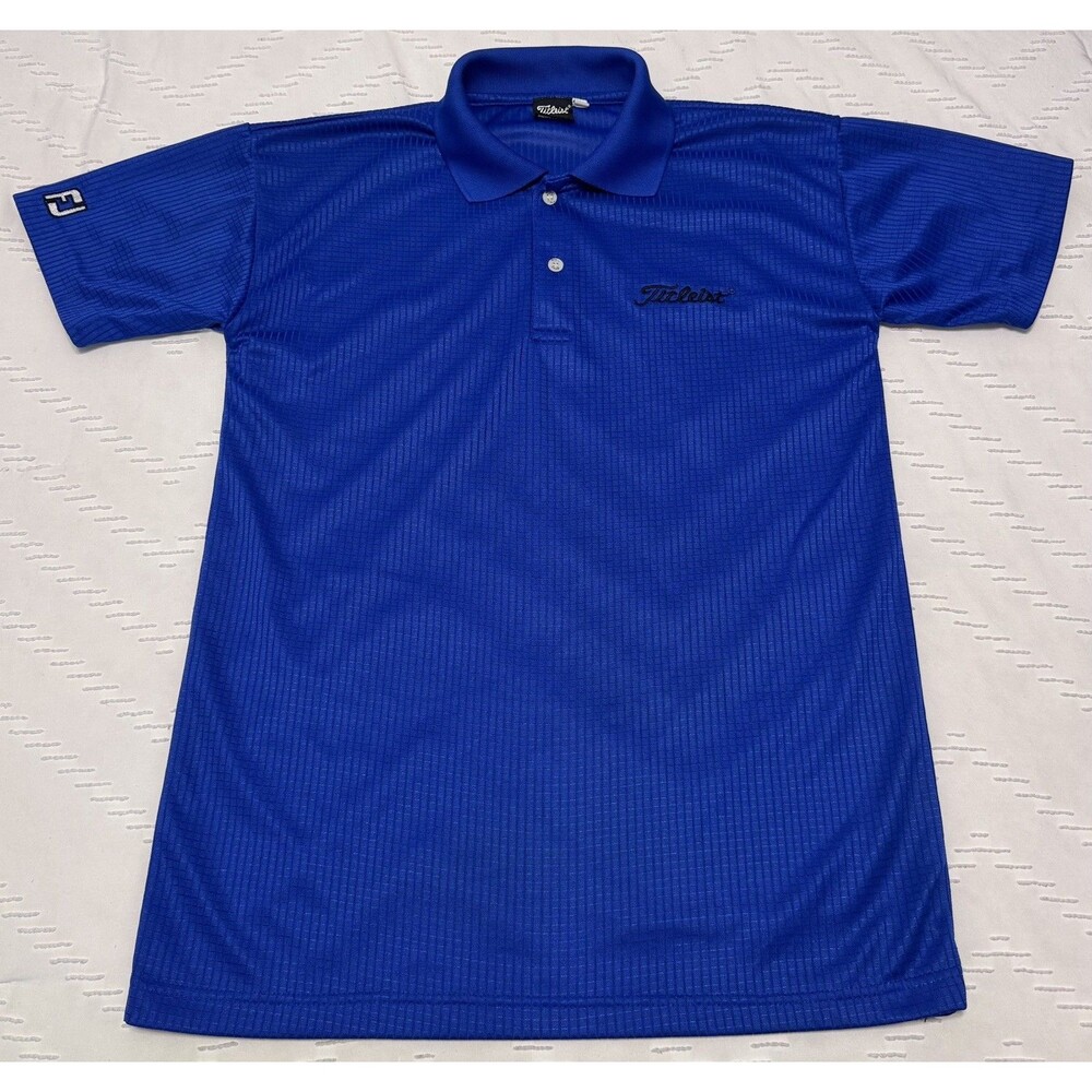Vintage Titleist FootJoy Polo Men’s Large Blue Golf 80’s 90’s Y2K Athletic Gym